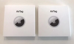 2 x NEW Genuine Apple AirTag Bluetooth GPS Tracker - White MX542AM/A - ENGRAVED - Picture 1 of 4