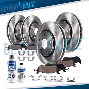 Front and Rear Brake Rotors + Brake Pads for 2003-2005 Infiniti G35 Nissan 350Z - Picture 1 of 8