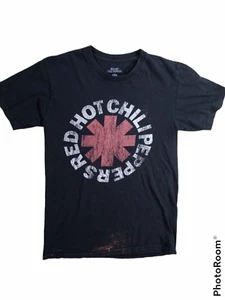 Red Hot Chili Pepper Black and Red Graphic Concert T-shirt Size S Authentic - Picture 1 of 8