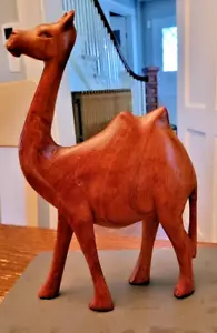 Hand Carved Wooden Camel figurine From Africa kenya vintage christmas - Picture 1 of 5