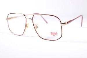 Pink Panther 2260 JV168 Burgundy Aviator  Full Rim vintage Men’s new glasses wit - Picture 1 of 4