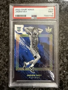 2022-23 PANINI COURT KINGS Jaden Ivey ROOKIE LEVEL IV 4 SSP RC #174 PSA 9 MINT - Picture 1 of 2