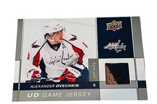 Alex Ovechkin Game worn used Jersey Logo Patch Capitals 2009-10 Upper Deck GJ-AO