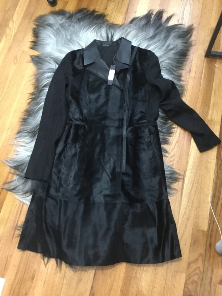 Abrigo pelo becerro Tahari talla XL nuevo $1698 Foto 1 de 4