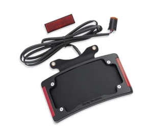 Genuine Harley-Davidson Curved Number Plate Frame with LED Lighting 67900273 - Picture 1 of 4