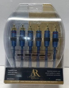 Acoustic Research AP060 Audio/Video Cable 3 Ft Gold Plated RCA Connectors - Picture 1 of 4