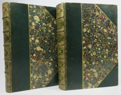 1895 2-Vols "Edmond & Jules De Goncourt Journals" Belloc & Shedlock 3/4 Leather Foto 1 de 4