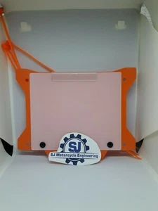 TRIALS NUMBER BOARD PLATE WITH WINDOW ORANGE SHERCO BETA MONTESA GAS GAS TY TRS - Imagen 1 de 1
