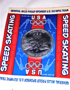1998 Nagano Olympics USA Speed Skating Commemorative Medallion – General Mills - Picture 1 of 3