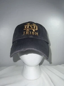 Vintage Notre Dame Irish Hat Embroidered Stretch Fit Ball Cap Adult S Franchise - Picture 1 of 15