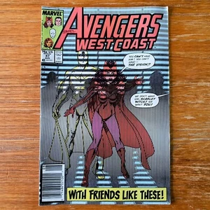 Avengers West Coast #47 - Scarlet Witch - Marvel Comics 1989 Newsstand - Picture 1 of 10