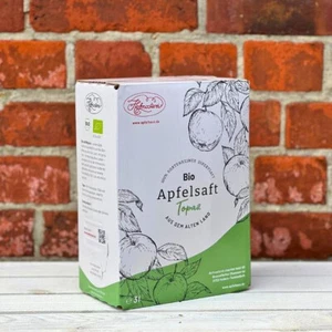 Bio Apfelsaft aus Topaz Allergiker-Äpfeln, 3L, Sortenrein - Grundpreis 2,95€/L - Bild 1 von 2