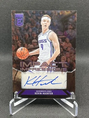 2023-24 Panini Donruss Elite Impact Impressions Auto Kevin Huerter #II-KE Kings - Image 1 of 2