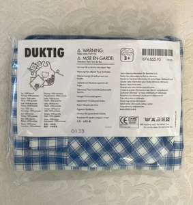 IKEA Children's Play Set Apron Oven Gloves and Kitchen Towels Duktig Blue NEW - Picture 1 of 4