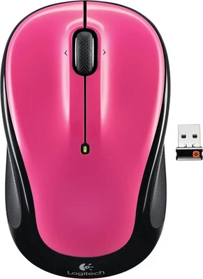 Logitech M325 Wireless Precision Mouse, Brilliant Rose - Image 1 of 3