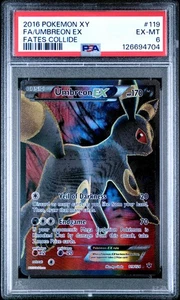PSA 6 Umbreon Ex #119 2016 Pokemon Xy Fates Collide 126694704 - Bild 1 von 2