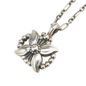 Collar Georg Jensen motivo flor mujer 【Usado】 - Imagen 1 de 6