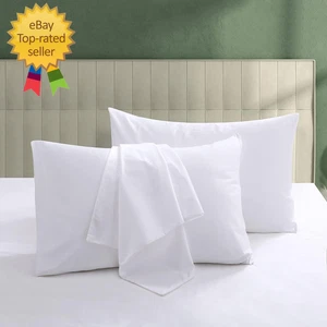 Juego de 2 protectores de almohada 100 % algodón egipcio - Imagen 1 de 6