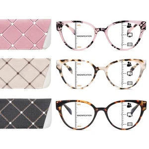 Progressive Multifocus Reading Glasses for Women - 3 Pack Computer Readers wi... - Picture 1 of 7