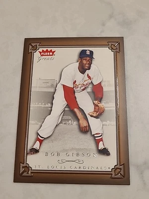2004 Fleer Greats Of The Game- Bob Gibson #50 CARDINALS (HOF) - Image 1 of 2
