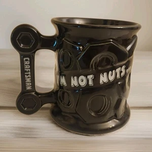 Sears Craftsman 3D Ceramic Coffee Mug I'M NOT NUTS I JUST LOVE MY TOOL 18oz 1996 - Picture 1 of 4