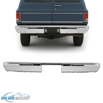 Rear Bumper Face Bar Chrome For Chevrolet GMC Blazer C/K 1981-1986 R/V 87-91 - Image 1 of 4