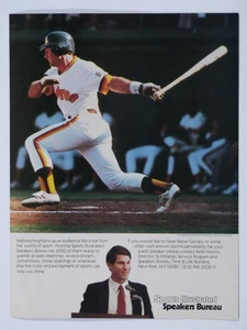 1986 Sports Illustrated Speakers Bureau Steve Garvey Padres anuncio impreso original - Imagen 1 de 4