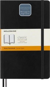 Moleskine - Classic Expanded Ruled Paper Notebook - Soft Cover and Elastic Closu - Picture 1 of 8