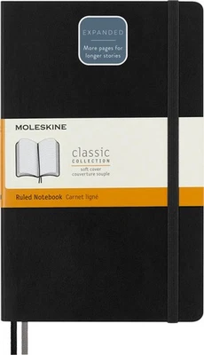 Moleskine - Classic Expanded Ruled Paper Notebook - Soft Cover and Elastic Closu - Image 1 of 4