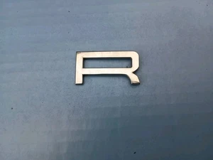 Porsche Panamera "R" Emblem Chrome Finish Emblem GENUINE OEM USED  - Picture 1 of 4
