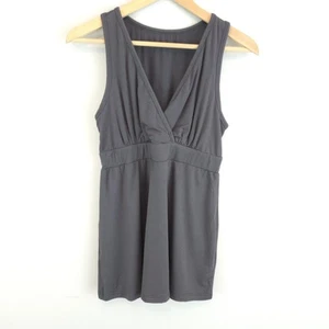 Kindred Bravely Women's Gray Sleeveless Surplice V-Neck Maternity Tank Size L - Picture 1 of 9