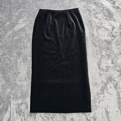 Maxi Falda Larga De Terciopelo Negra Laura Ashley De Colección Talla S M Eduardiana Caprichosa Bruja Foto 1 de 4