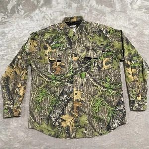Camisa Field Staff Para Hombre Grande Verde Camuflada Roble Musgo Caza Aire Libre - Imagen 1 de 8