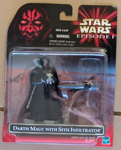 Star Wars EPISODE 1 DARTH MAUL WITH SITH INFILTRATOR JAPANESE EP1 MISB 1999 E33 - Picture 1 of 6