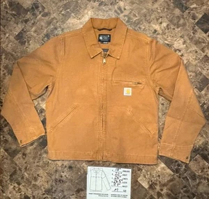 Carhartt Rugged Flex Duck Canvas Unlined Detroit Jacket Men's Size Medium M - Picture 1 of 13