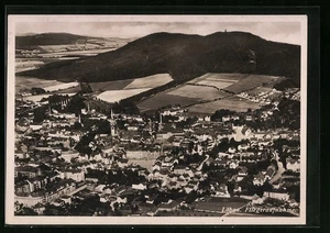 Löbau, Fliegeraufnahme der Stadt am Berge, Ansichtskarte 1931  - Picture 1 of 2