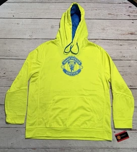 NWT Manchester United Official Sweatshirt Pullover Hoodie Men’s Sz L - Picture 1 of 18