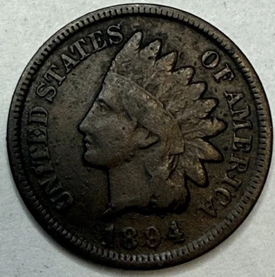 1894 - Indian Head Cent - Exact Coin Imaged #IND463 - Image 1 of 2