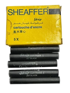 5 FÜLLERPATRONEN SHEAFFER SKRIP CARTRIDGE II JET BLUE VINTAGE - Bild 1 von 1