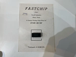 Vintage Newell Industries Fastchip Floating Point ROM for Atari 400/800 - Afbeelding 1 van 3