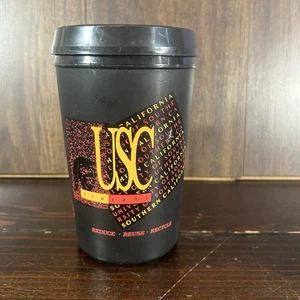 VTG USC Trojans Cup Mug Aladdin Thermos Southern California 90’s Reduce Recycle - Picture 1 of 9