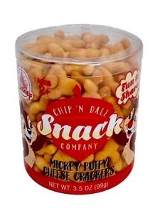Disney Parks Chip & Dale Snack Co Mickey Puffy Cheese Crackers 3.5oz Gold Fish - Picture 1 of 4
