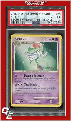 Secret Wonders 53 Kirlia Prerelease PSA 4 - Image 1 of 2