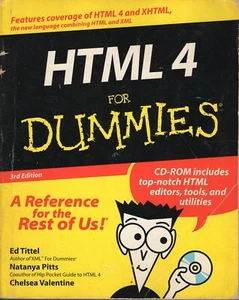 HTML 4 for Dummies 3rd Edition by Ed Tittel Natanya Pitts Chelsea Valentine - Picture 1 of 2