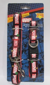 Brand New Marvel Super Heroes Real Dog Lead + Collar Size S-M Small to Medium - Picture 1 of 6