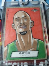 2008-09 KEVIN GARNETT TOPPS HARDWOOD 1/1 SKETCH CARD HS-KG "1 OF 1" UNIQUE RARE!