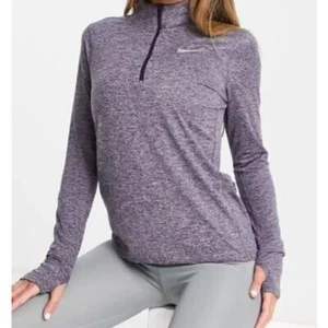 NIKE Dark Purple Heather Quarter Zip Jacket, Size Extra Small, NWT! - Picture 1 of 7