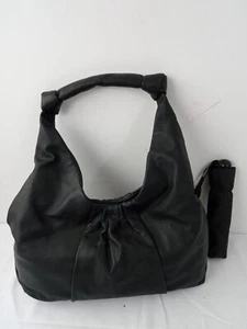M&S Autograph Women's 2pcs Bundle Shoulder Bag Umbrella Black Leather New F2 - Picture 1 of 11
