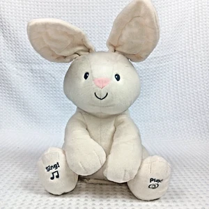 Gund Baby Flora Hase 12 Zoll animierter Peek-A-Boo singender Plüsch getestet - Bild 1 von 7
