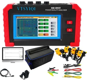 3 Phasen Netzqualität Analysator mit Stromzange 10mA~10,0A CT Größe 17mmX18mm - Bild 1 von 11